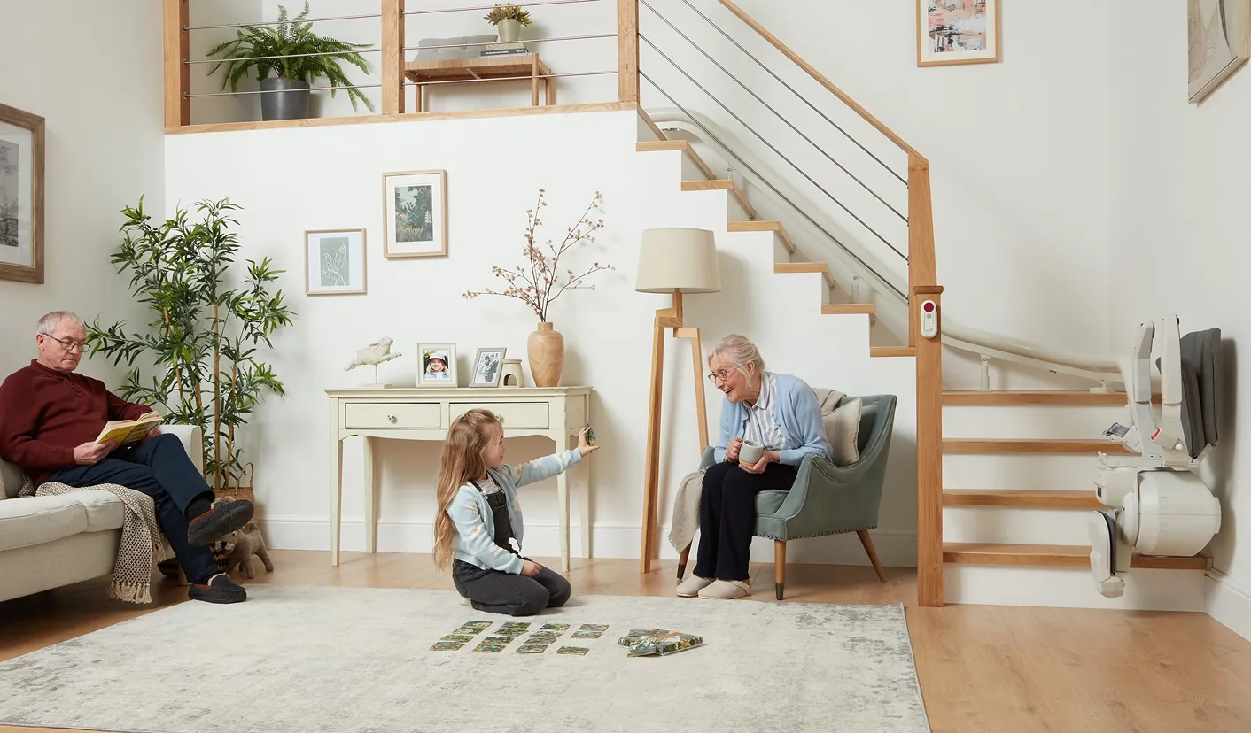 Platinum stairlifts in action in the home